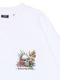 T-shirt z zajęty nicnierobieniem - biały - CROPP - small5