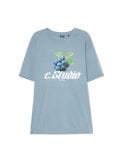 Футболка з принтом - світло-блакитний - CROPP - small1