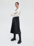 Sweter z ozdobną koronką - kremowy - CROPP - small2