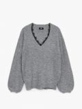 Pullover mit dekorativer Spitze - Grau - CROPP - small4