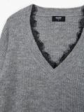 Pullover mit dekorativer Spitze - Grau - CROPP - small5