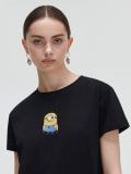 Koszulka z nadrukiem Minions - czarny - CROPP - small2