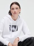Bluza z kapturem i nadrukiem - biały - CROPP - small2