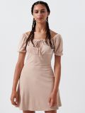 Rochie mini din jerseu - bej - CROPP - small1