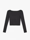 Top cu mânecă lungă - negru - CROPP - small6