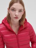 Pikowana kurtka puffer - różowy - CROPP - small1