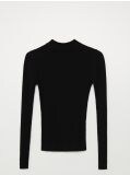 Magas nyakú pulóver - fekete - CROPP - small3