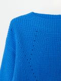 Dekoratív, hálós kötésű pulóver - kék - CROPP - small5