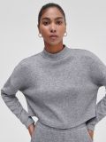 Dzianinowy sweter oversize - jasny szary - CROPP - small1