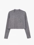 Dzianinowy sweter oversize - jasny szary - CROPP - small4