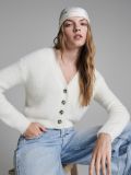 Puszysty kardigan - kremowy - CROPP - small4