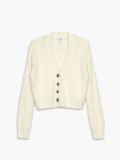 Puszysty kardigan - kremowy - CROPP - small5