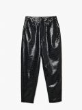 Koženkové kalhoty - černý - CROPP - small4