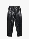Koženkové kalhoty - černý - CROPP - small6