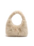 Futerkowa mała torebka hobo - beżowy - CROPP - small1