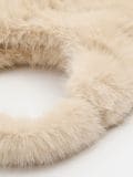 Futerkowa mała torebka hobo - beżowy - CROPP - small4