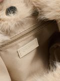 Futerkowa mała torebka hobo - beżowy - CROPP - small5
