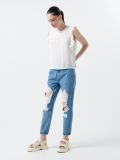 Bluzka z falbankami - biały - CROPP - small4