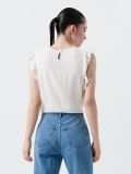Bluzka z falbankami - biały - CROPP - small6