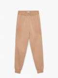 Dzianinowe spodnie joggers - beżowy - CROPP - small1