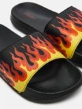 Klapki z nadrukiem - czarny - CROPP - small2
