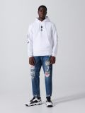 Bluza z kapturem i nadrukiem - biały - CROPP - small2
