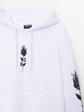 Bluza z kapturem i nadrukiem - biały - CROPP - small5