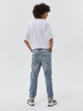 Jeansy slim z dziurami - niebieski - CROPP - small3