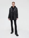 Żakiet oversize z imitacji skóry - czarny - CROPP - small1
