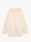 Hanorac oversized cu imprimeu la spate - nude - CROPP - small5