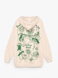 Hanorac oversized cu imprimeu la spate - nude - CROPP - small6