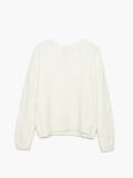 Sweter z ozdobnym kołnierzykiem - kremowy - CROPP - small4