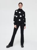 Sweter oversize w grochy - czarny - CROPP - small1