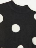 Sweter oversize w grochy - czarny - CROPP - small5