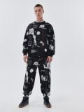 Bedruckte Jogger - Schwarz - CROPP - small1