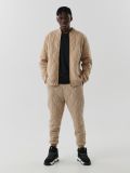 Beżowe pikowane joggery - beżowy - CROPP - small1