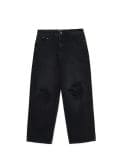 Jeansy super baggy z postrzępieniami - czarny - CROPP - small4