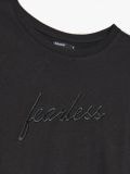 Tricou oversized cu broderie - negru - CROPP - small5