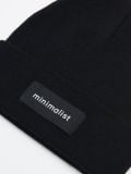 Czarna czapka beanie z naszywką - czarny - CROPP - small2
