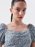 Bluse mit Puffärmeln - Blau - CROPP - small1