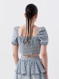 Bluse mit Puffärmeln - Blau - CROPP - small3
