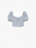 Bluse mit Puffärmeln - Blau - CROPP - small4