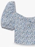 Bluse mit Puffärmeln - Blau - CROPP - small5