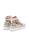 Trampki w kratkę - beżowy - CROPP - small4