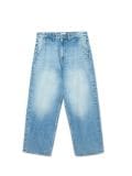 Jeansy skater z efektem sprania - niebieski - CROPP - small2