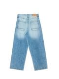 Jeansy skater z efektem sprania - niebieski - CROPP - small3