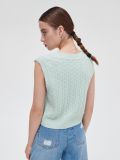 Dzianinowa kamizelka - zielony - CROPP - small3