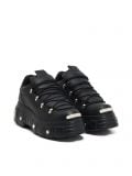 Czarne sneakersy na platformie - czarny - CROPP - small2