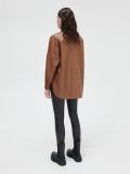 Műbőr ing - barna - CROPP - small3