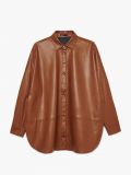 Műbőr ing - barna - CROPP - small4